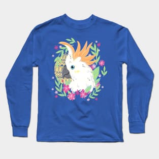 Citron Crested Cockatoo Long Sleeve T-Shirt